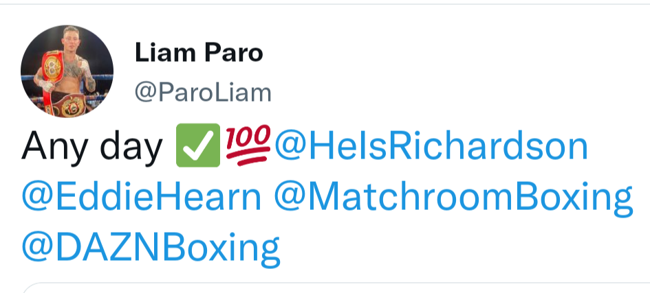 Richardson Hitchins Targets Liam Paro: "Let's Dance Buddy"