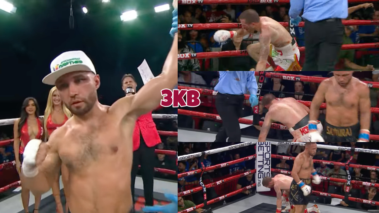 Sergey Lipinets Drops Robbie Davies Three Times For The Victory